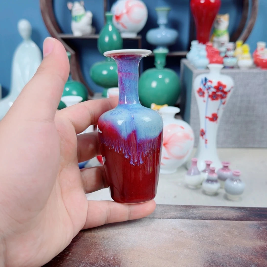 陶瓷手工小花器摆件