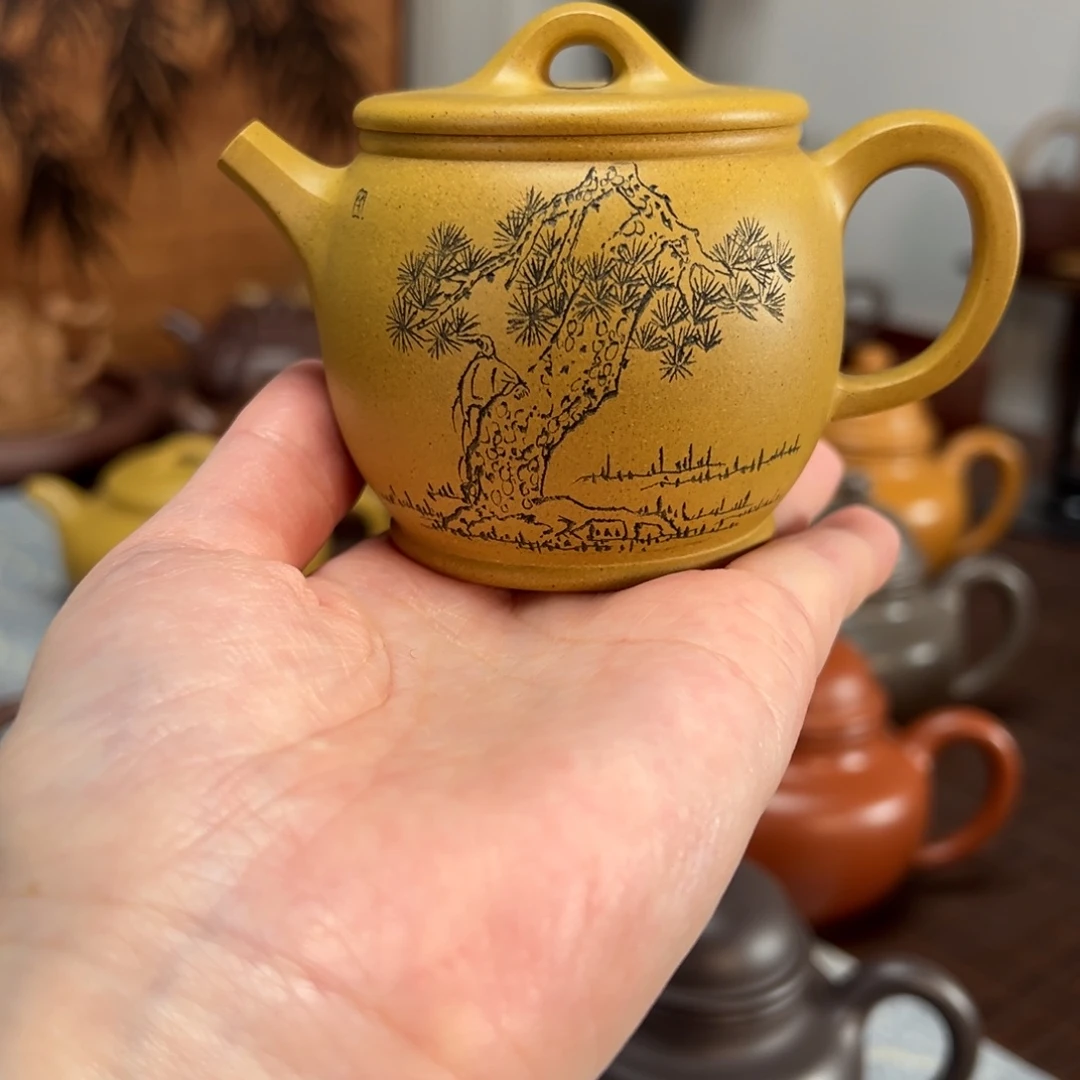 紫砂茶壶汉瓦紫砂壶