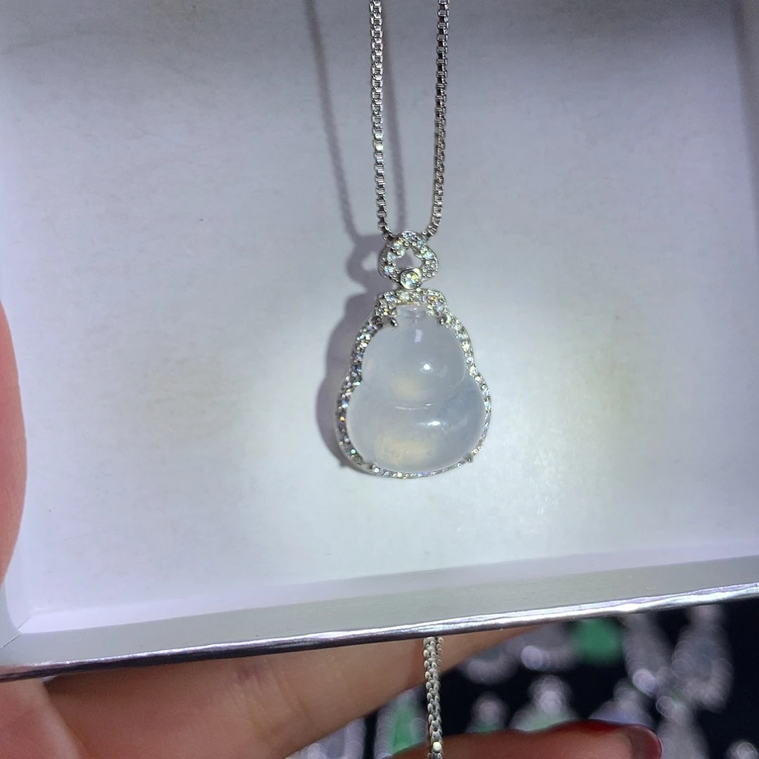 颈饰银S925镶嵌翡翠1111111