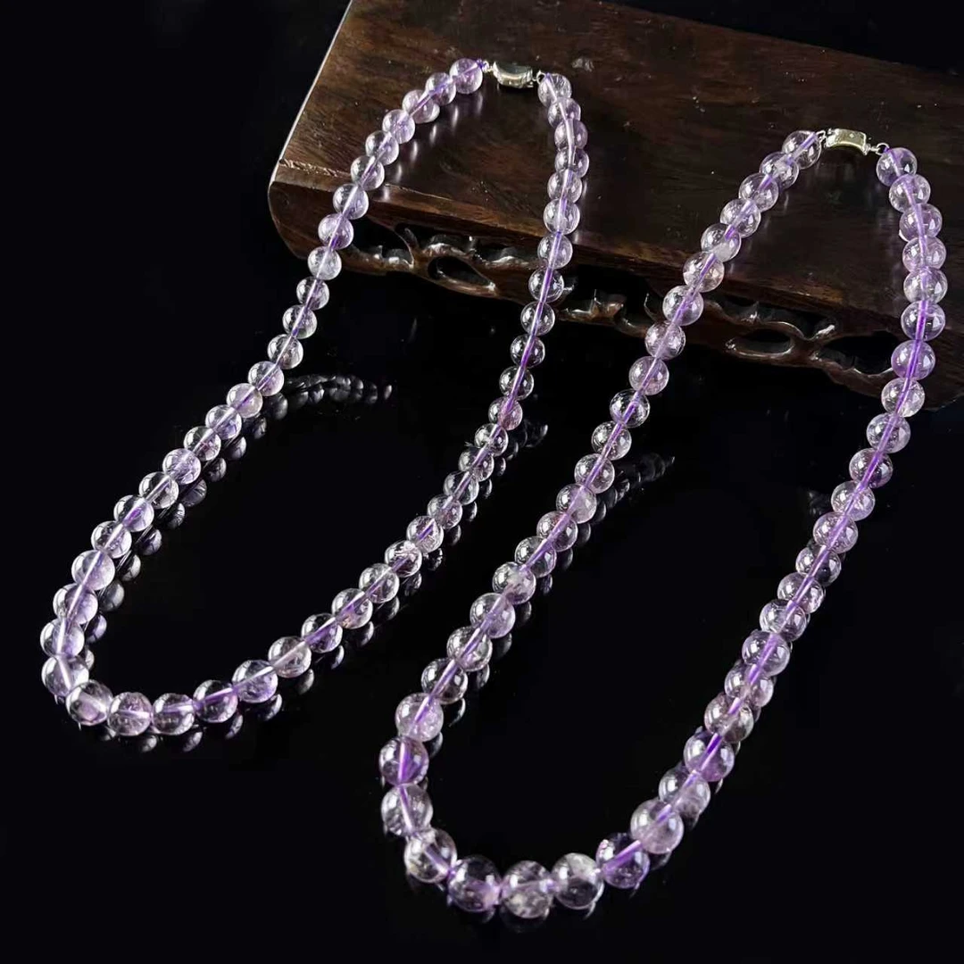 C11445卡10左右-紫钛晶水晶项链-多样性发其一
