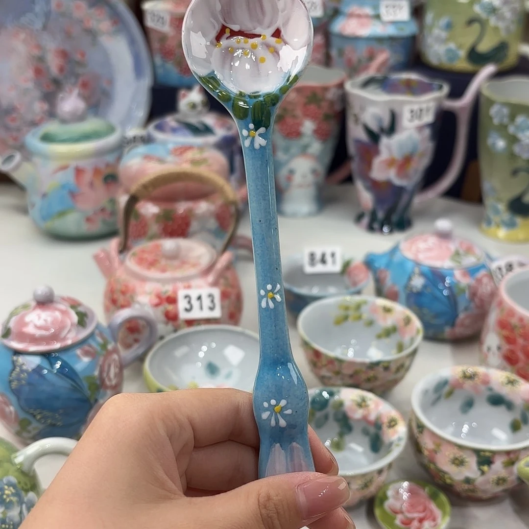 景德镇手绘高温釉下彩陶瓷茶具