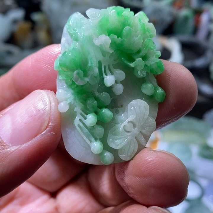 定制翡翠未镶嵌毛货