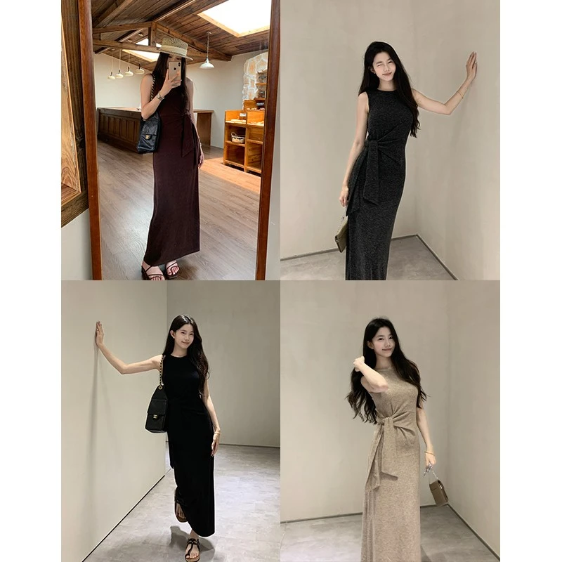 辣妹纯欲风气质设计背心连衣裙夏季新款设计感修身显瘦性感长裙