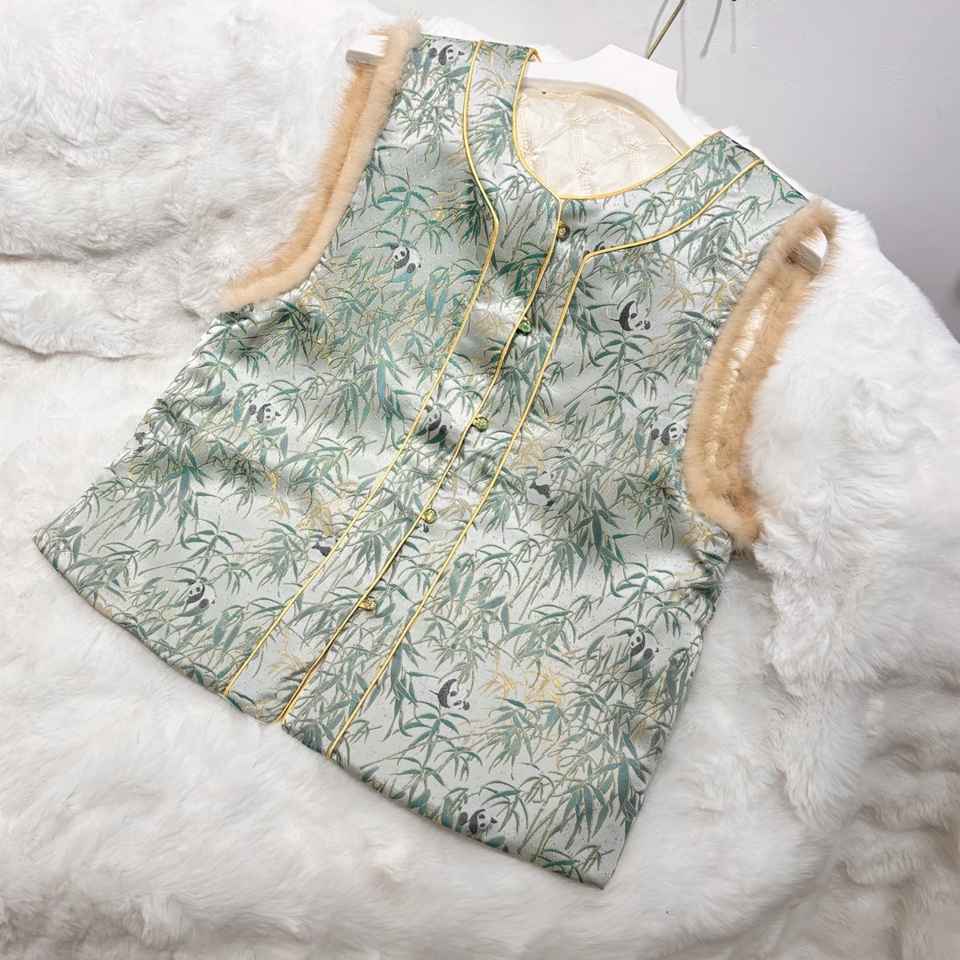 【竹爆平安】新中式马甲25407HMFMJ077