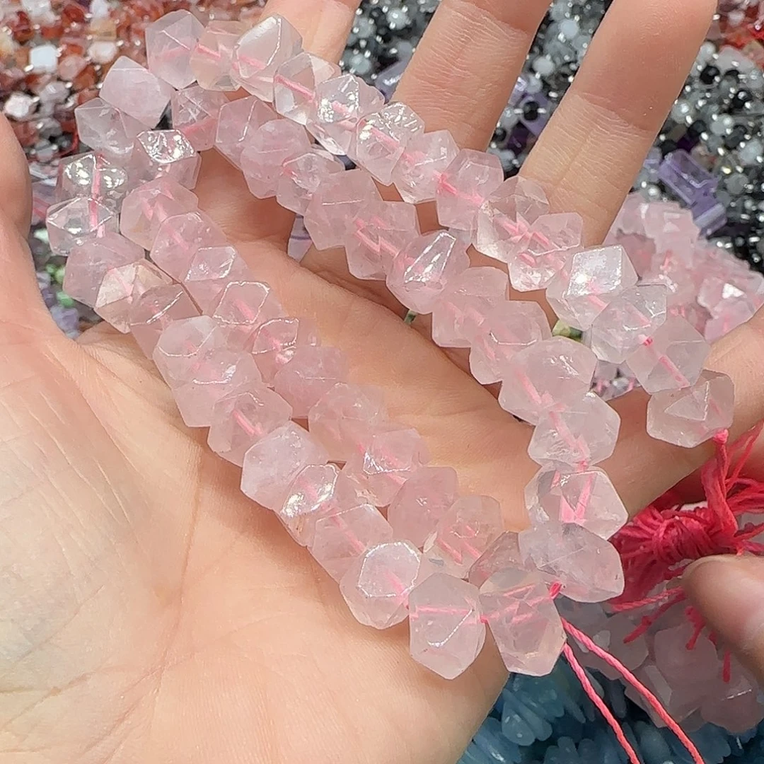 玛瑙/玉髓珠宝半成品合金马粉10mm冲角一条