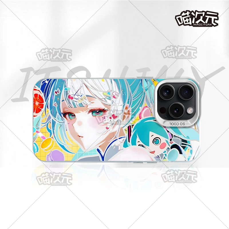 适用苹果华为vivo一加iPhone小米红米一加墨镜初音未来手机壳三星