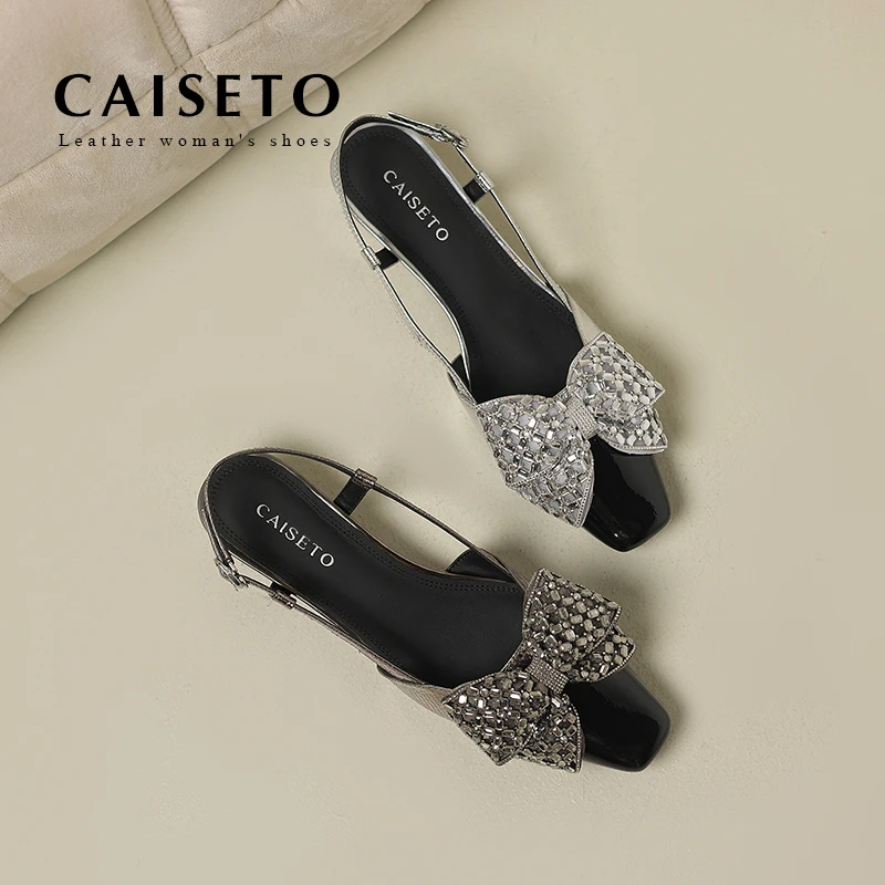 牛皮/3.5夏季新款蝴蝶结时尚百搭绊带优雅气质凉鞋XL110