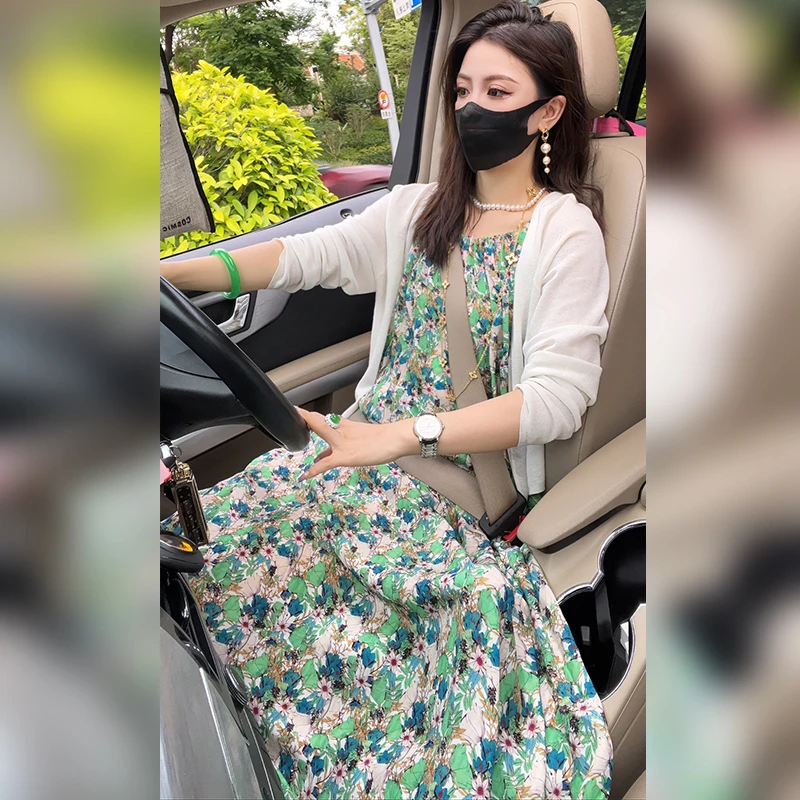 【Linda姐高端线】夏季时尚气质爆款高贵吊带连衣裙子AS5LDD2542