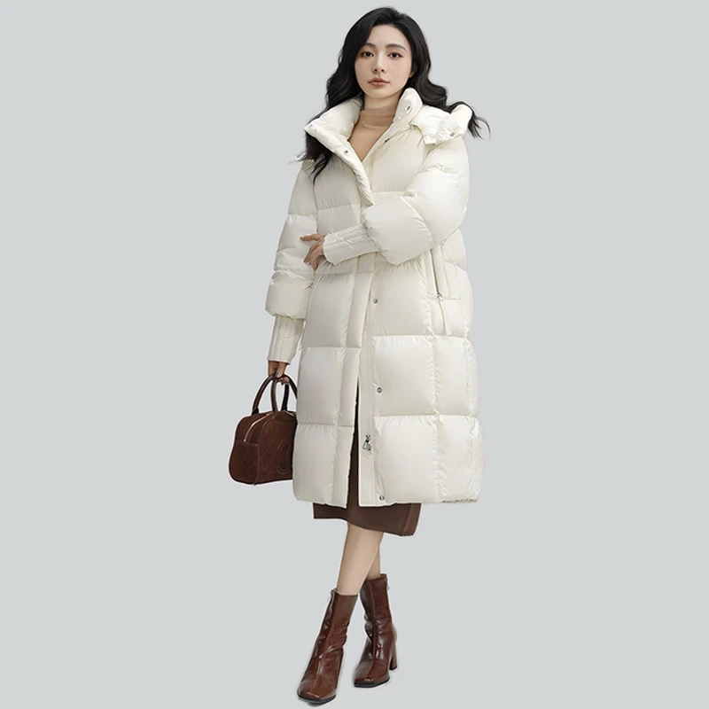 CSACRO新款冬季女装长款防风保暖羽绒服连帽-99W632