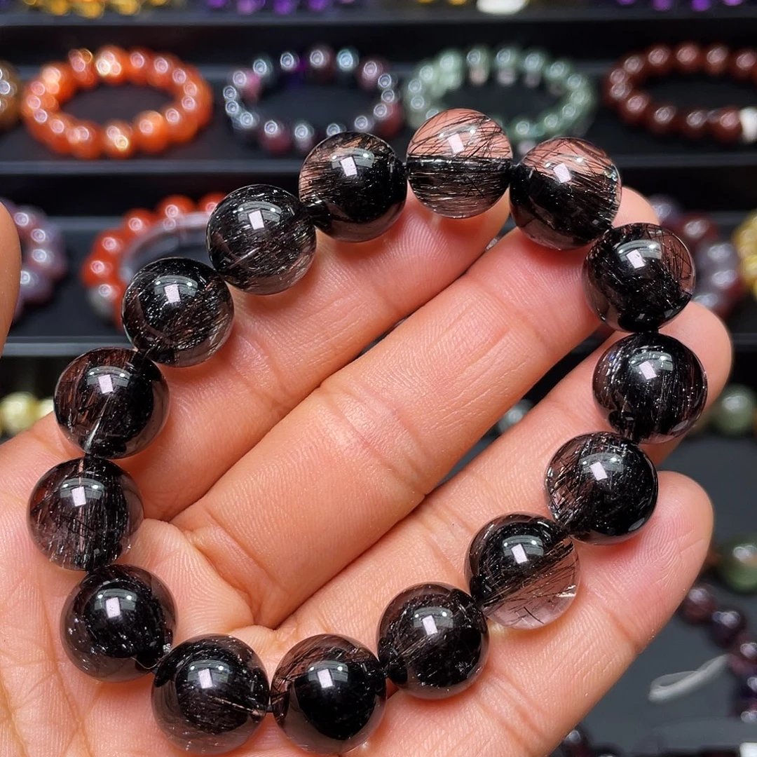 未镶嵌手串水晶毕业级黑发晶顺发晶