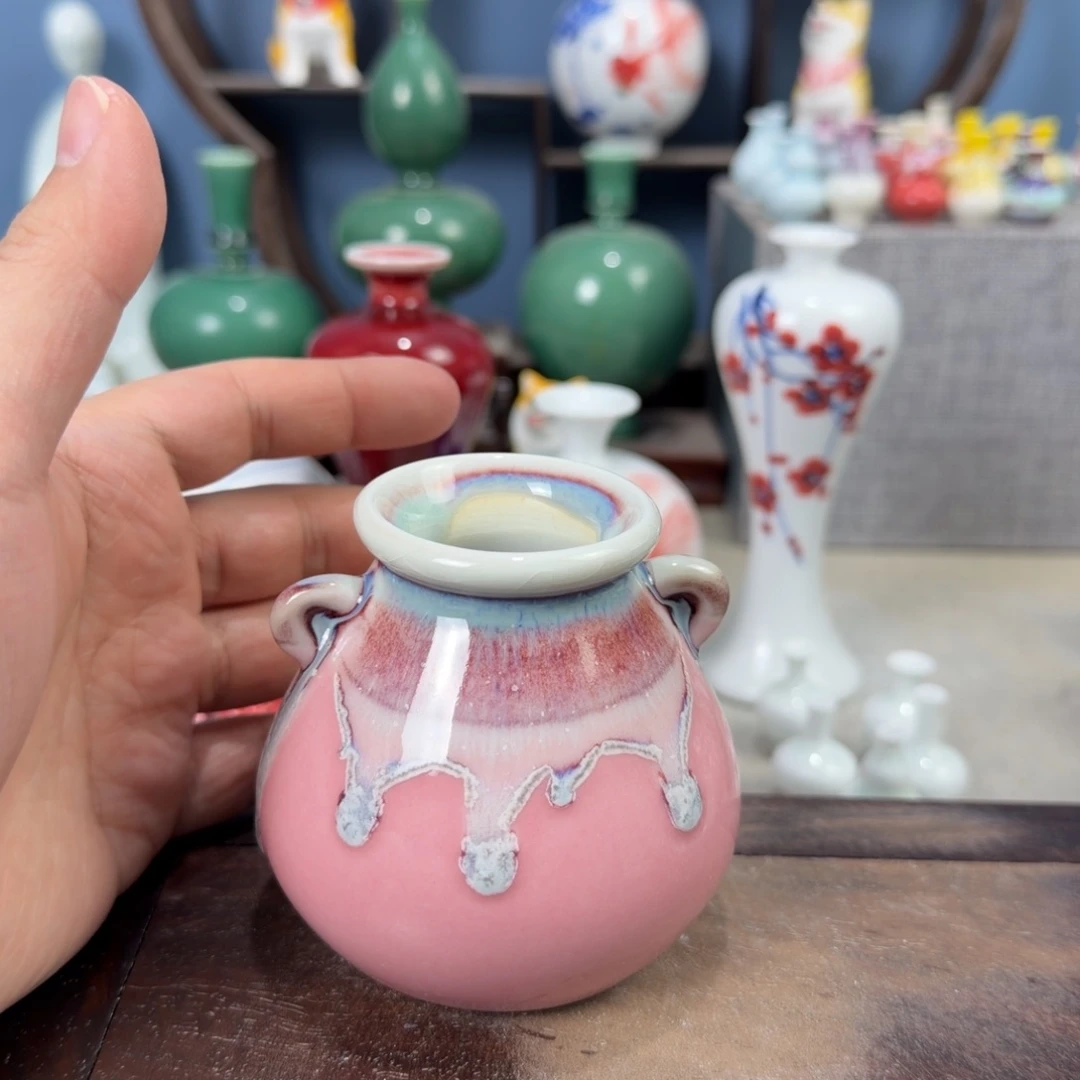 陶瓷手工小花器摆件