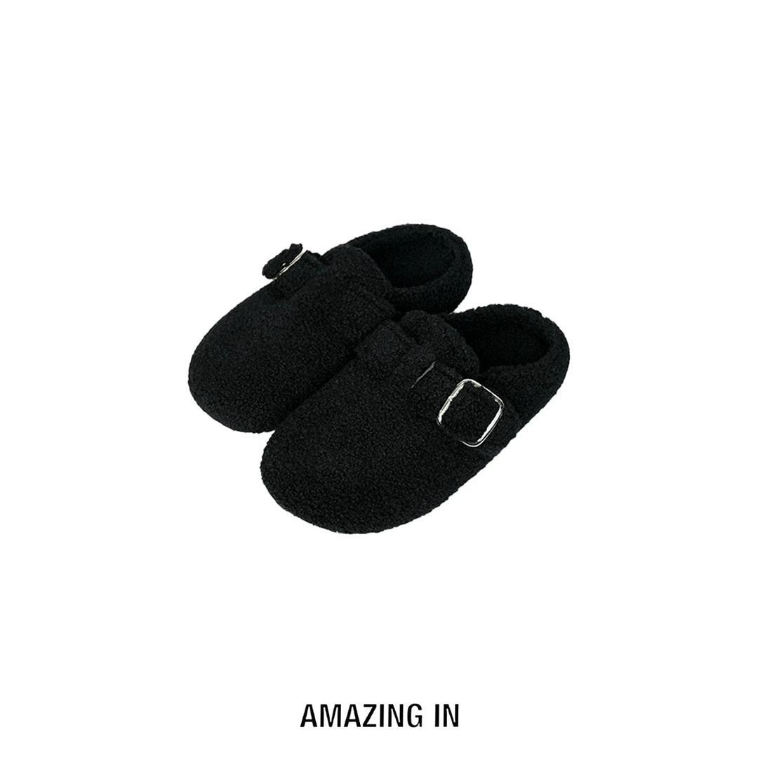 AMAZING IN | 毛呢博肯| 颗粒绒居家外穿拖鞋A251030-AI5ADSL8917