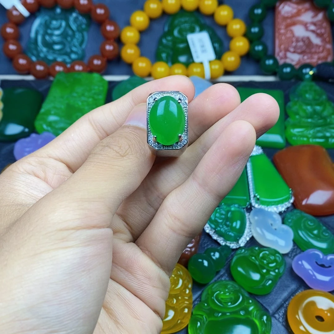 玛瑙/玉髓戒指合金