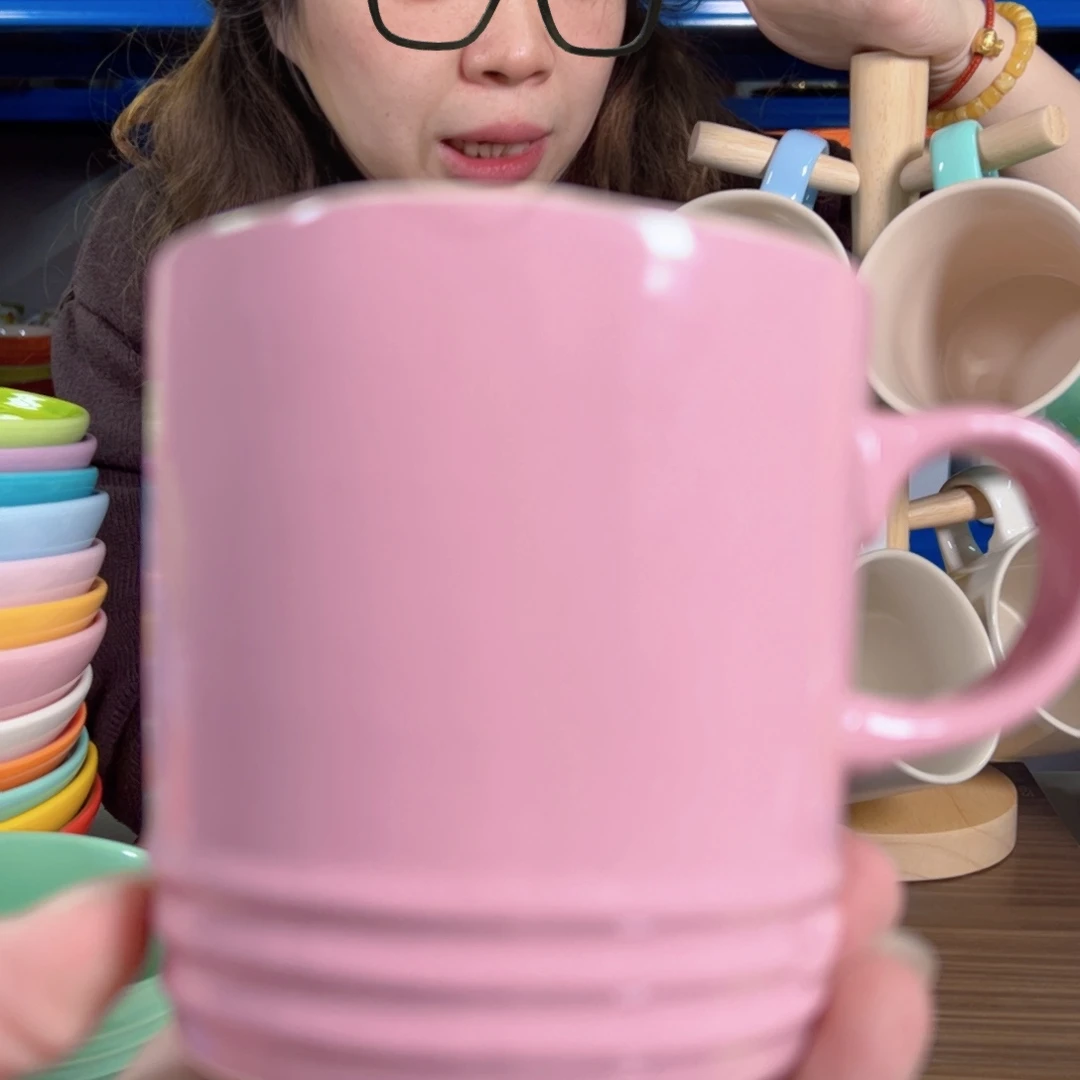 陶瓷雪纷粉马克杯