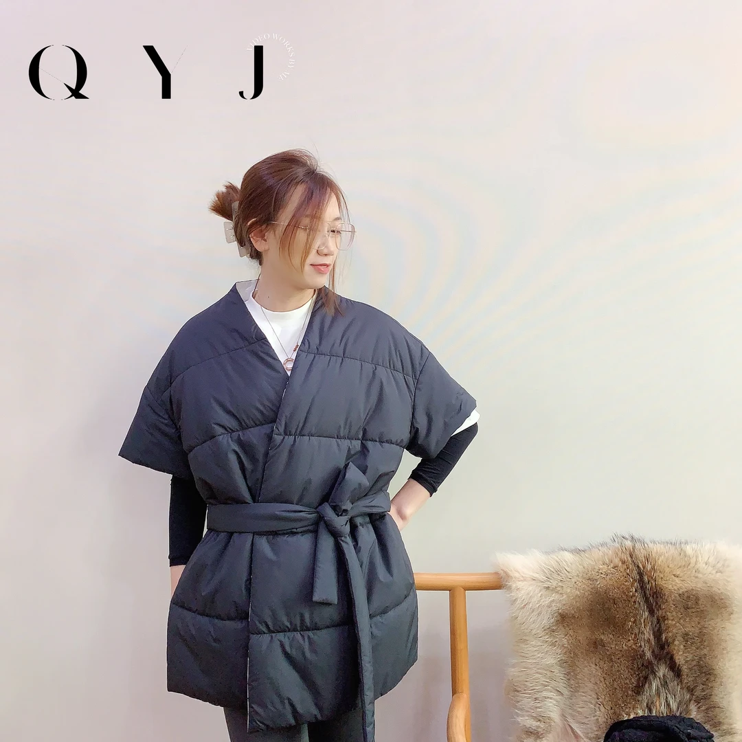 QYJ棉服系【留白】双面穿解构风设计款马甲