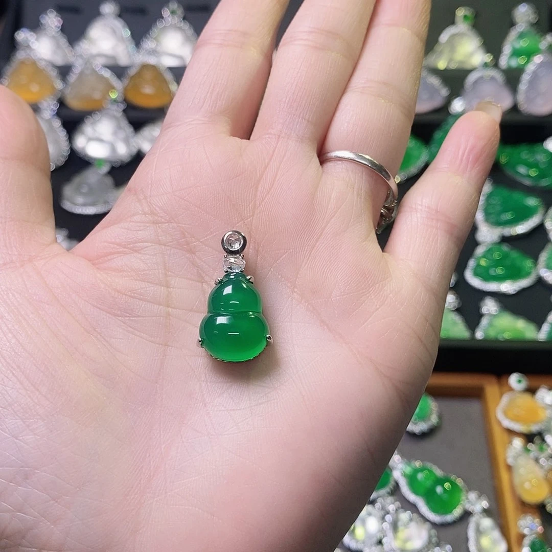 玛瑙/玉髓颈饰银S925镶嵌