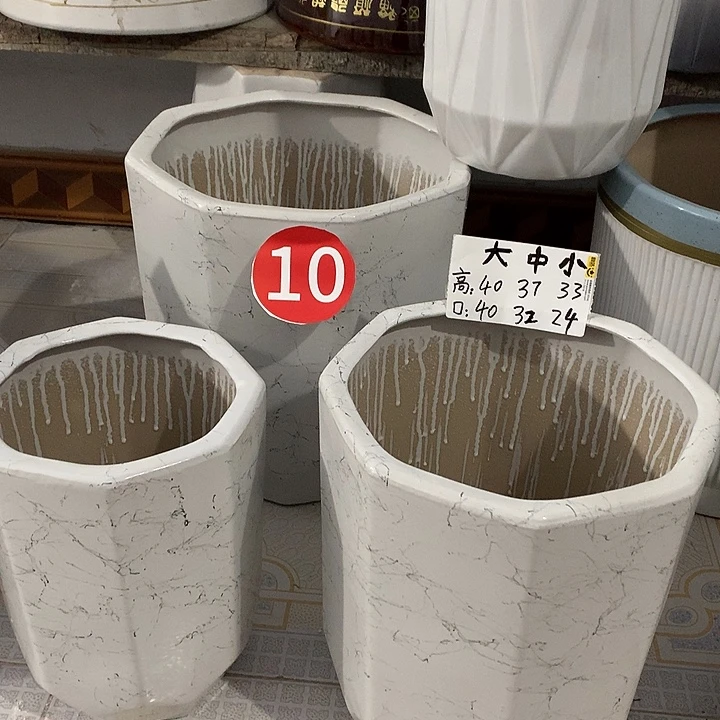 大理石款八宝盆大中小一套三个送托盘默认微瑕