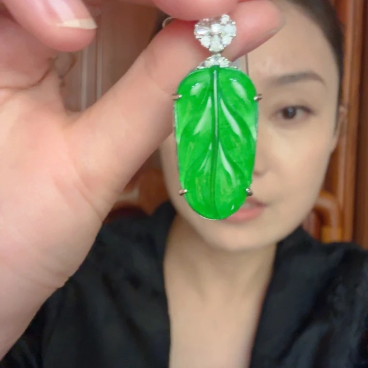 翡翠银S925镶嵌吊坠(不含链)吊坠