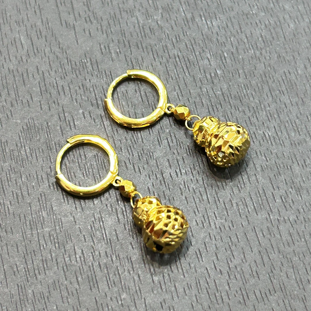 925银耳饰 【销冠专享】925银镂空葫芦耳扣YE1341