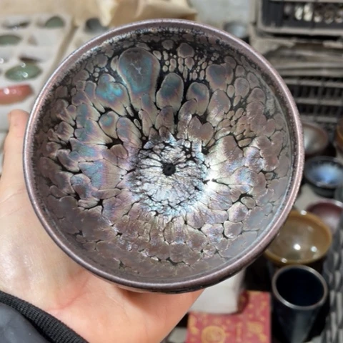 茶盏建阳建盏微瑕油滴