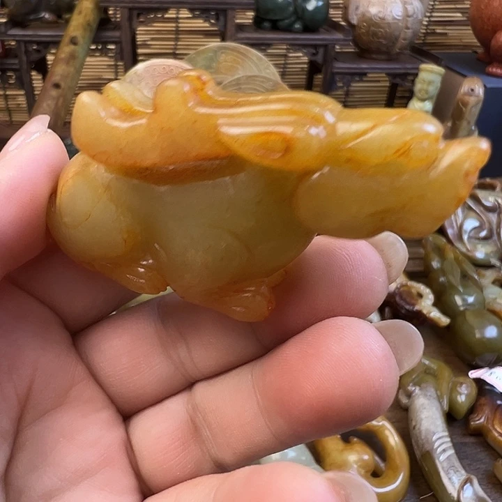 和田玉（糖玉）未镶嵌车挂