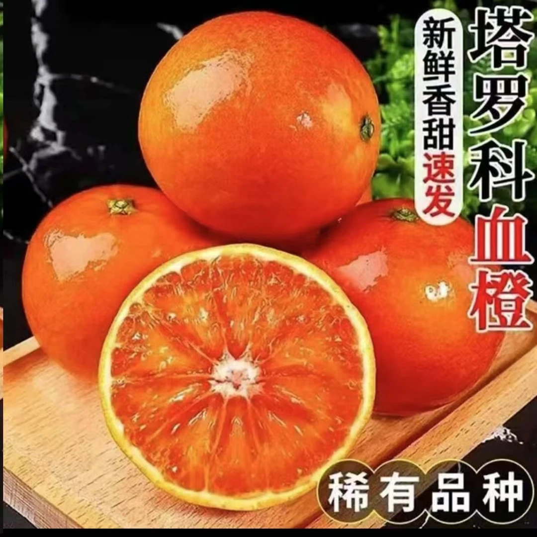 四川资中原产地塔罗科玫瑰血橙现采现发果园直发 鲜甜多汁 Qh1