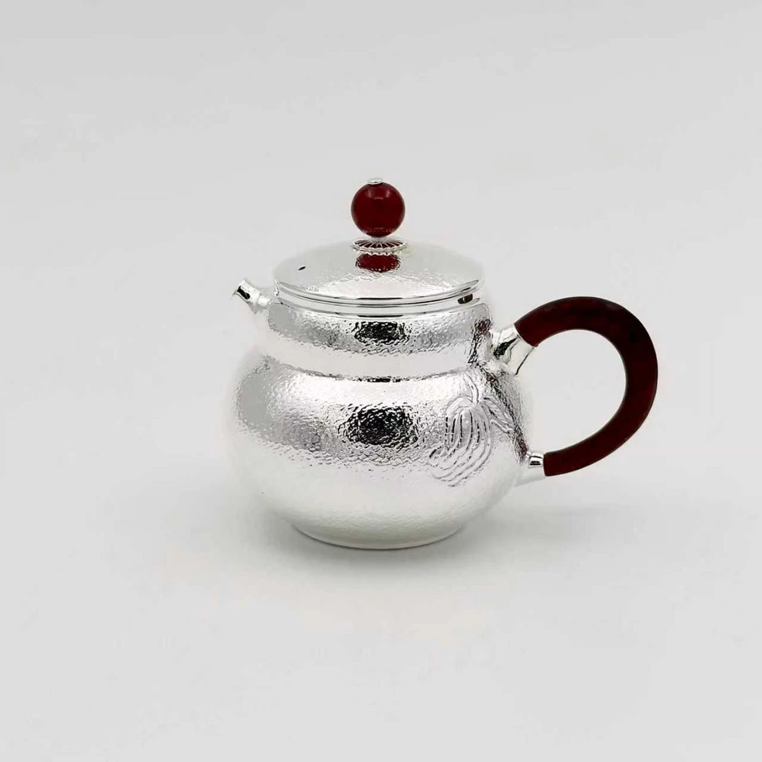 手工锤纹葫芦泡茶壶