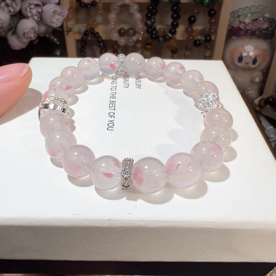 水晶手绳未镶嵌樱花蔷薇