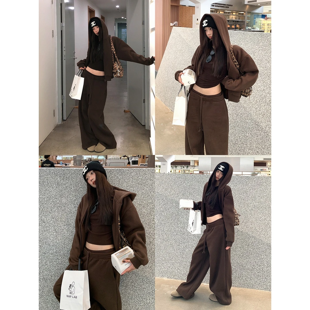 【热美式短外套】冬季复古短款连帽休闲运动冬季短外套253X4310