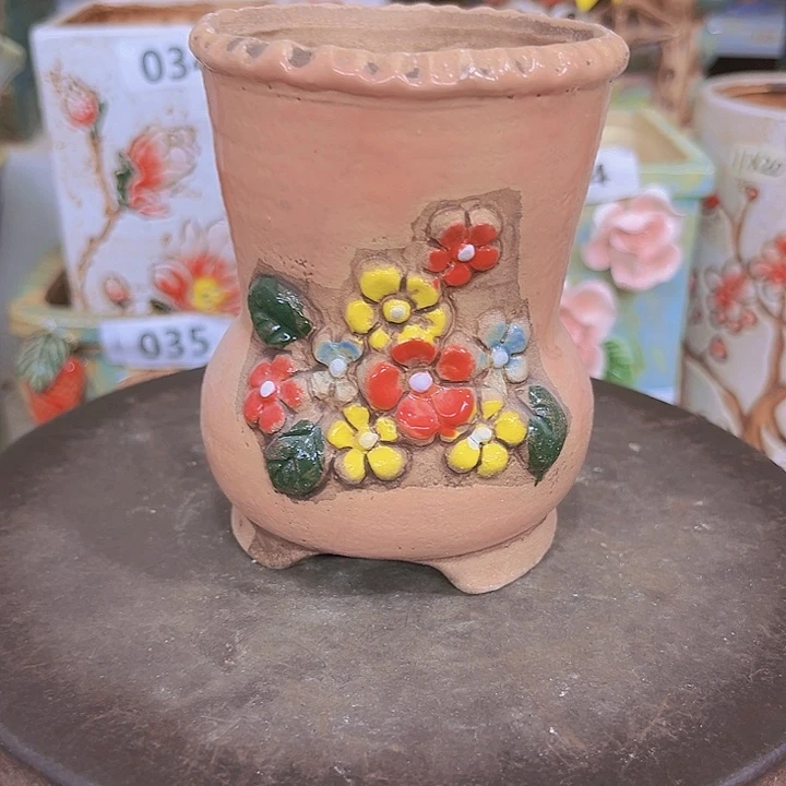 紫砂花盆粗陶材质多肉花盆