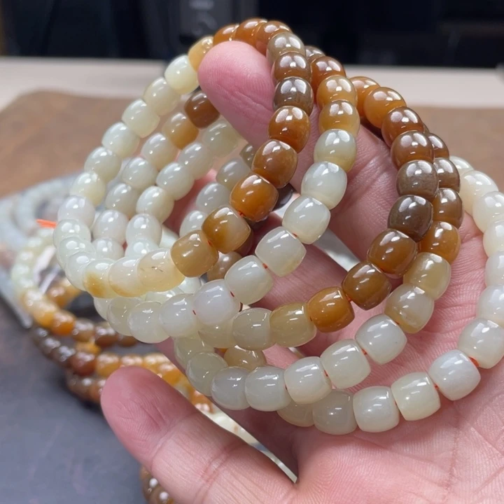 和田玉手链未镶嵌多样性发货拍一发一