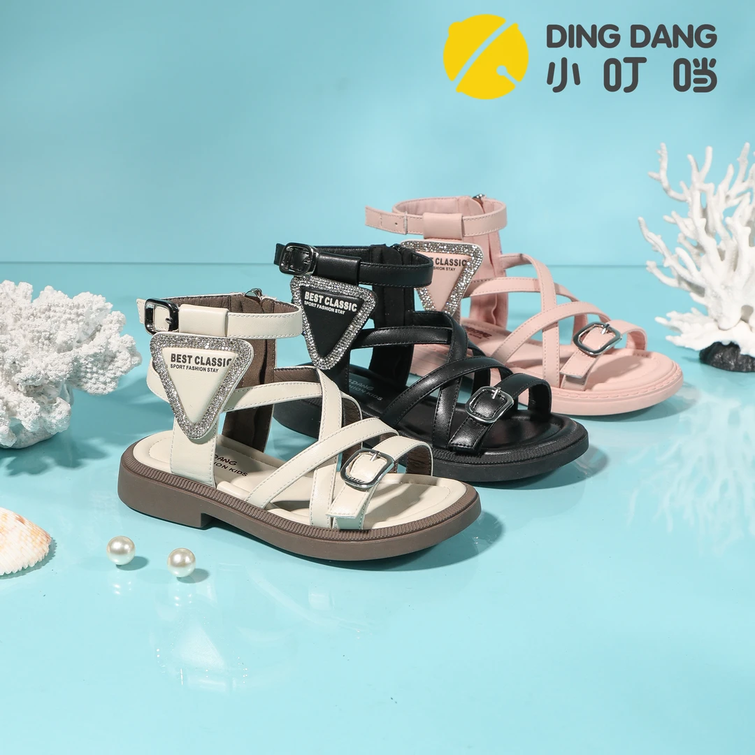 小叮当童鞋儿童防滑软底凉鞋休闲风夏季公主凉鞋鞋子休闲公主鞋