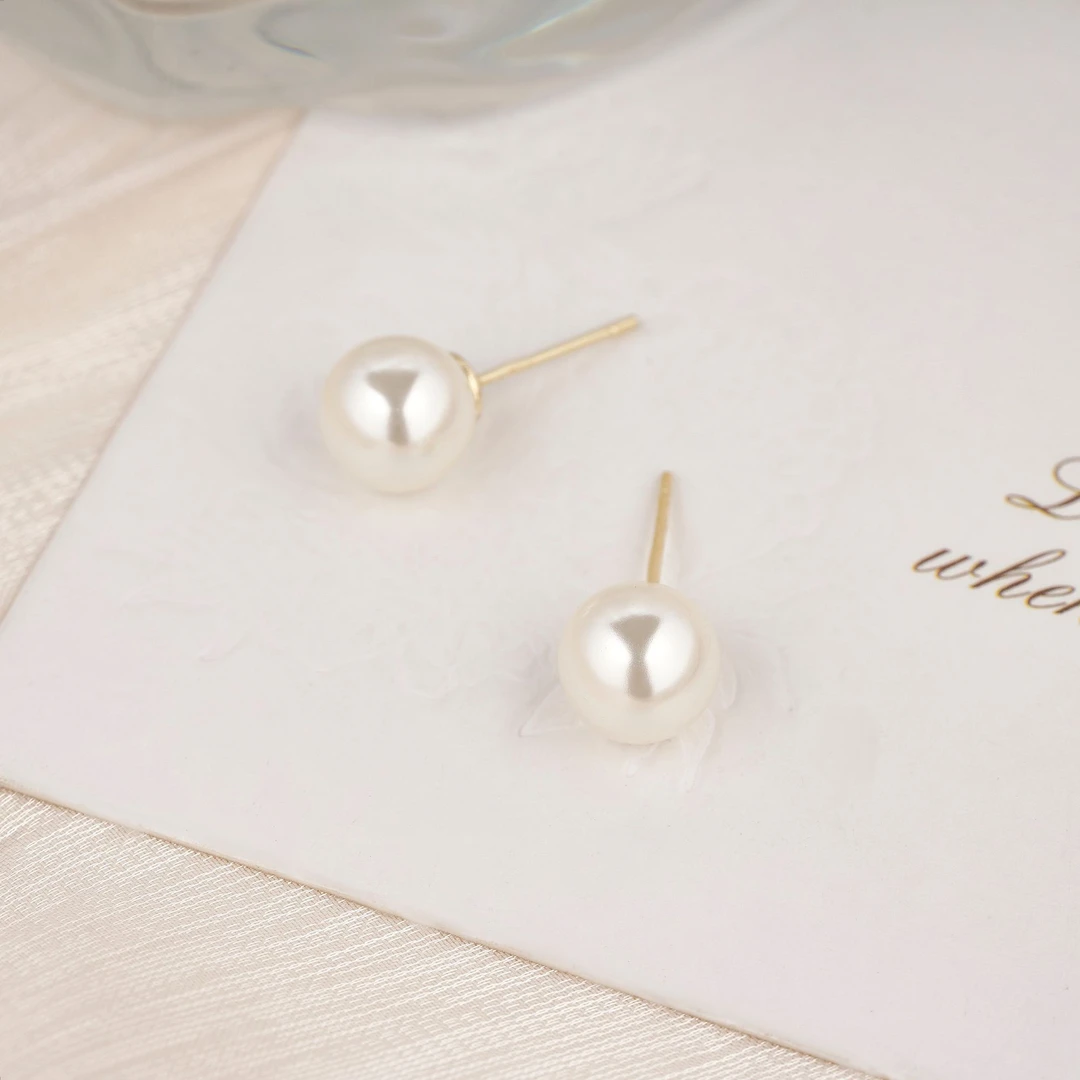 铜合金合成锆石耳饰 【浮力品】气质轻奢百搭时尚三色经典小众耳饰