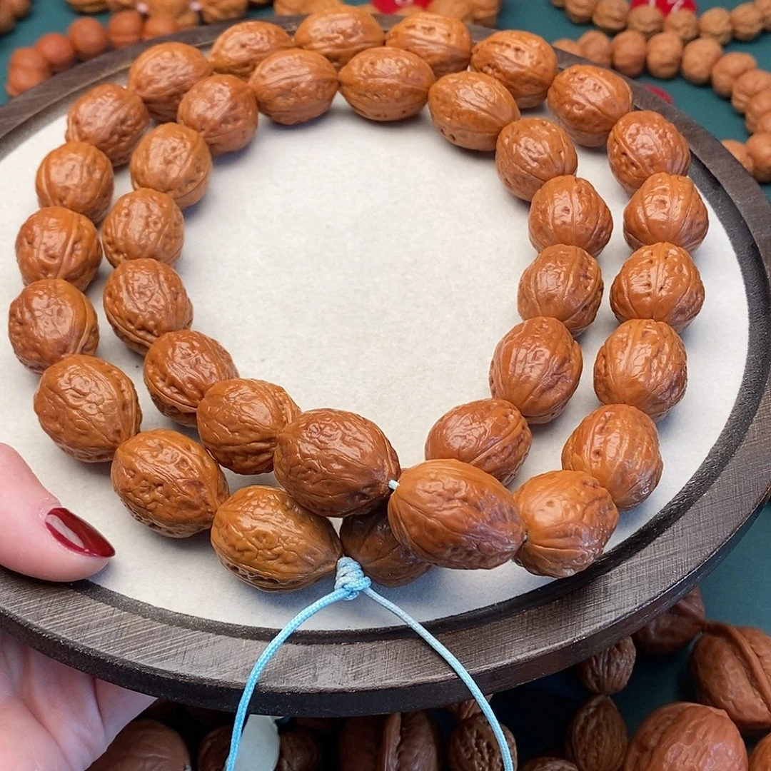 文玩核桃手串20尺大枣脖挂