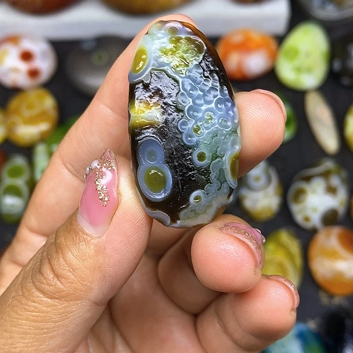 花眼玛瑙奇石饰品