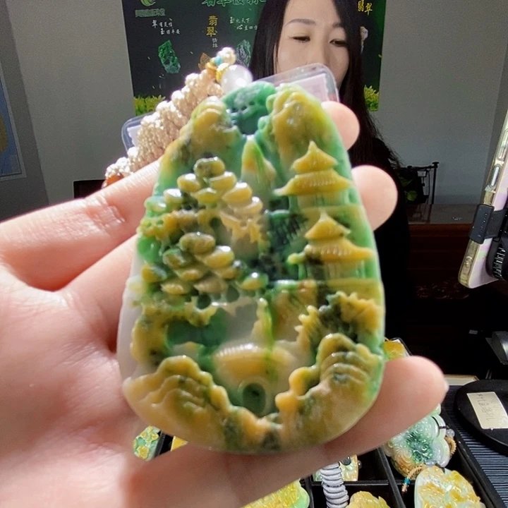 颈饰未镶嵌翡翠翡翠