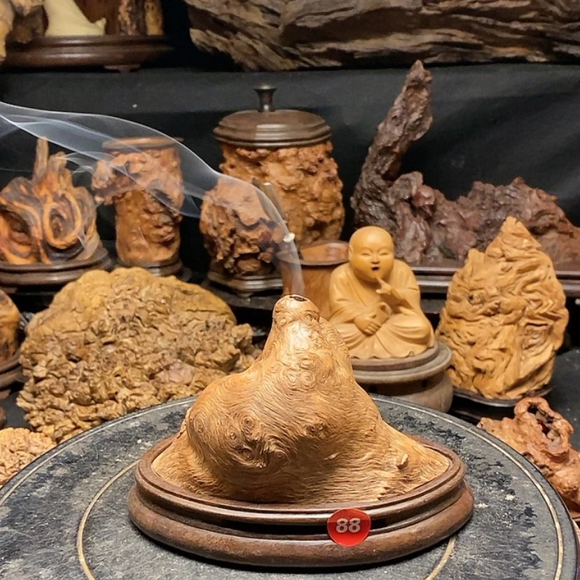 【闪购商品】88号荔枝木香炉工艺