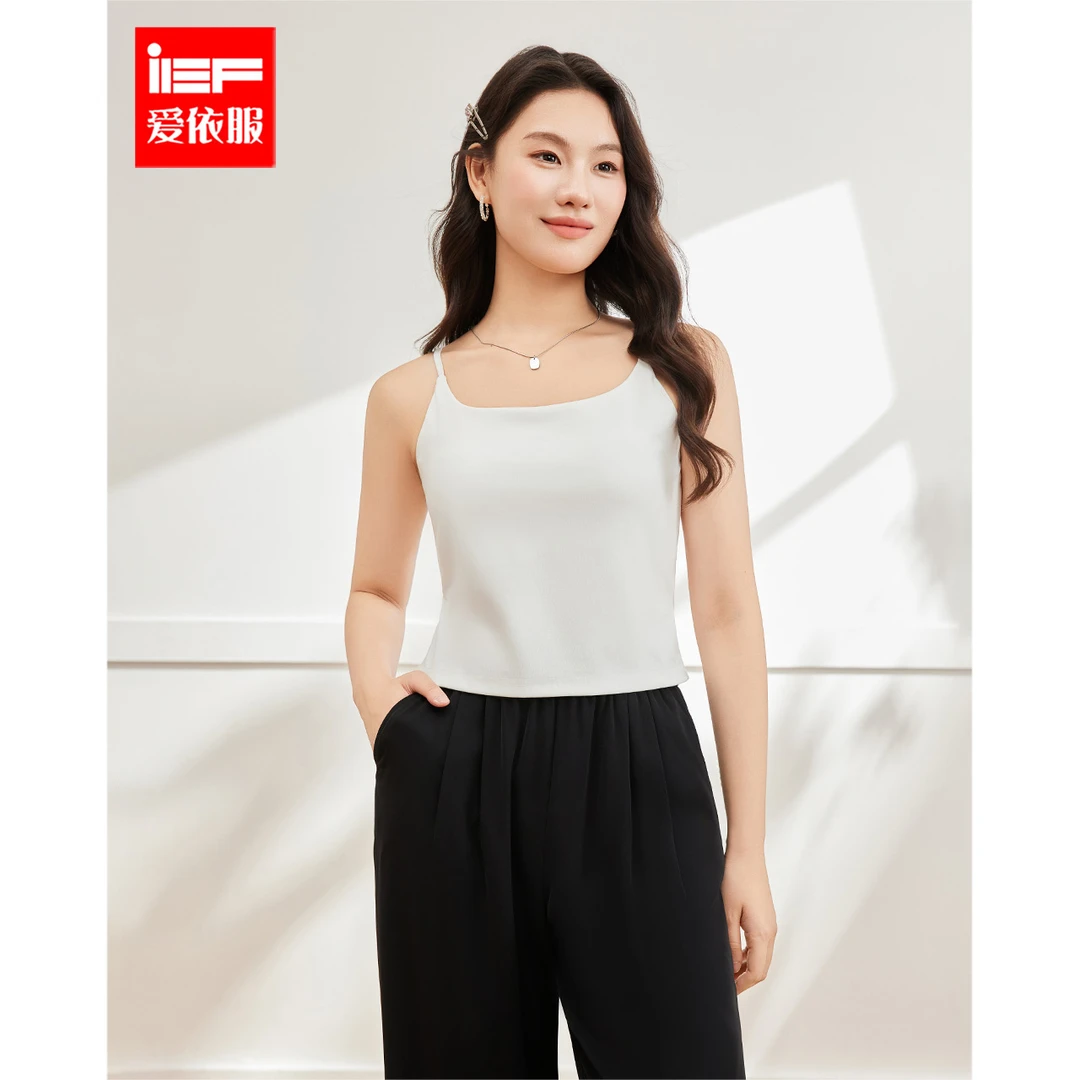 IEF/爱依服【微胖】大码女装2025夏季新款简约纯色内搭百搭吊带
