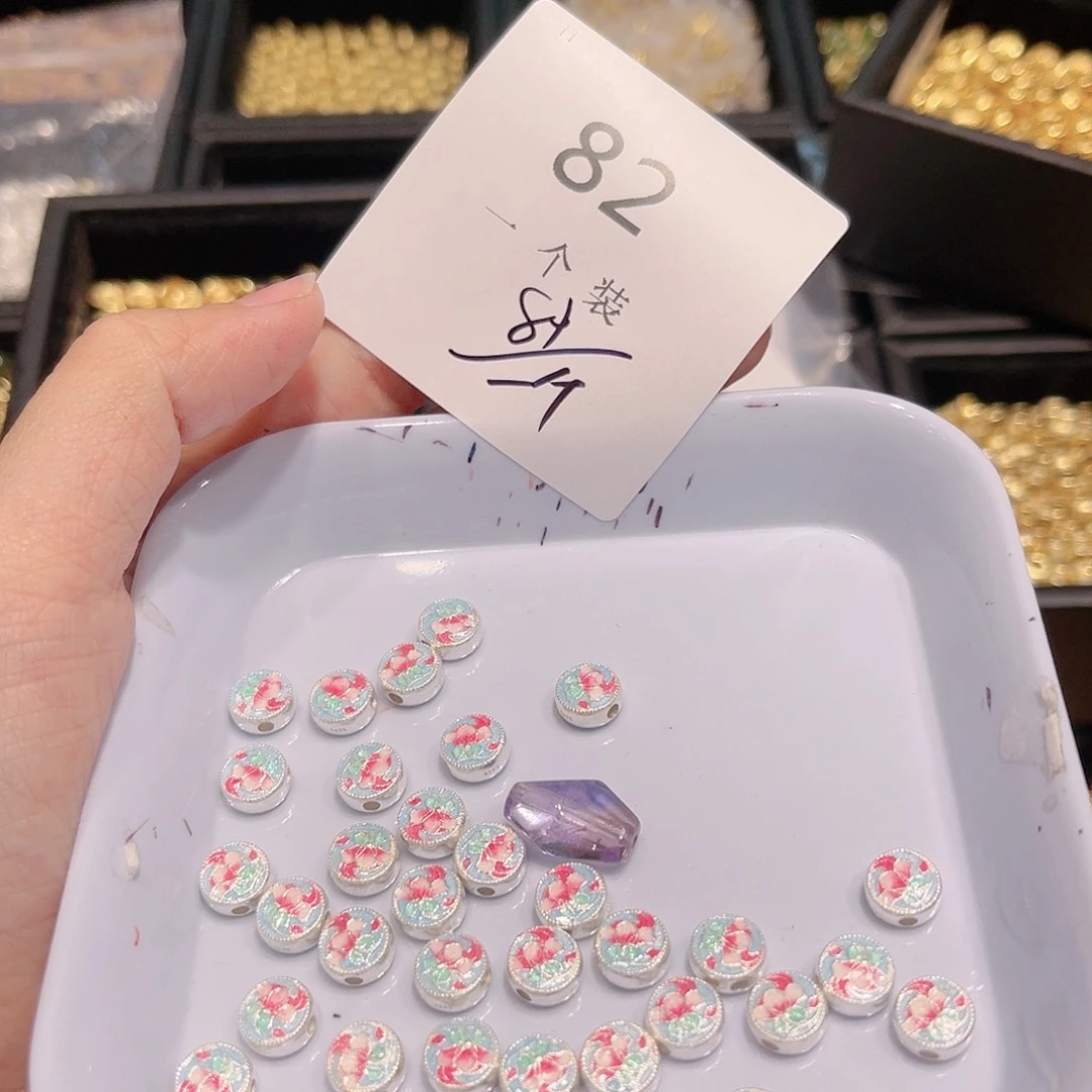 紫晶珠宝半成品银S925镀金镶嵌82