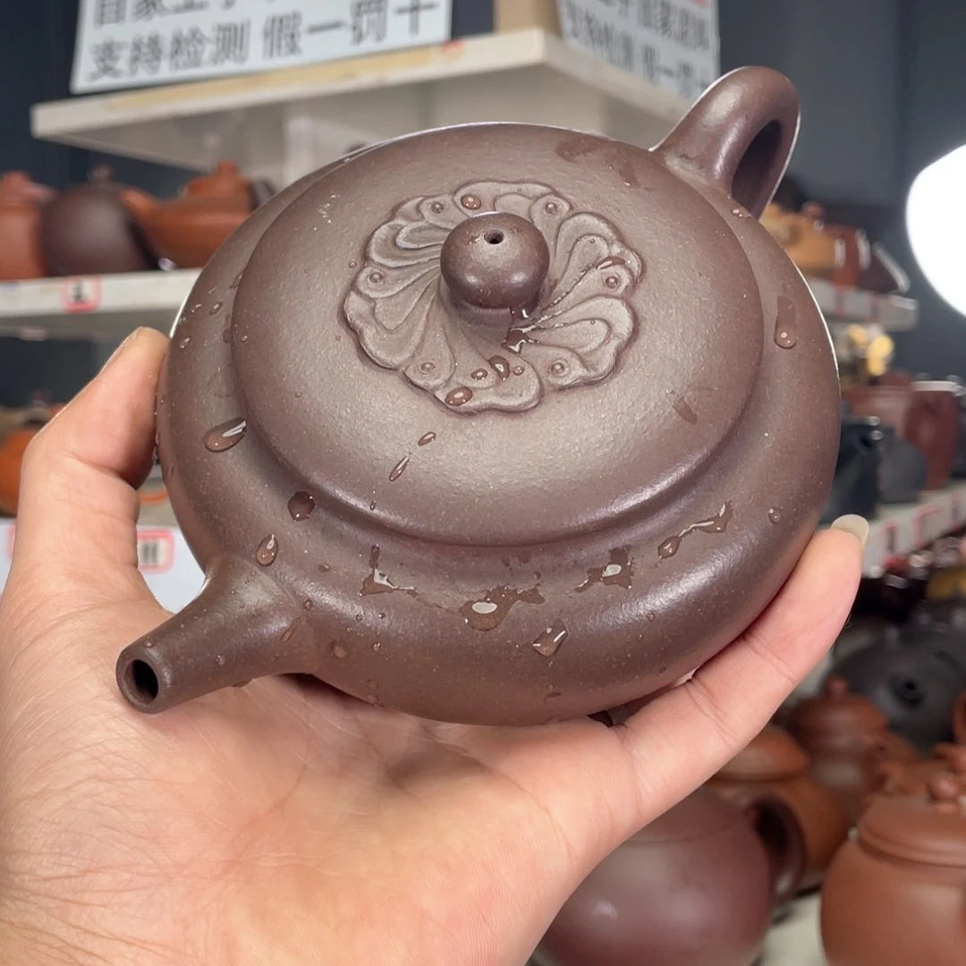 紫砂茶壶过**已天青半手工380毫升
