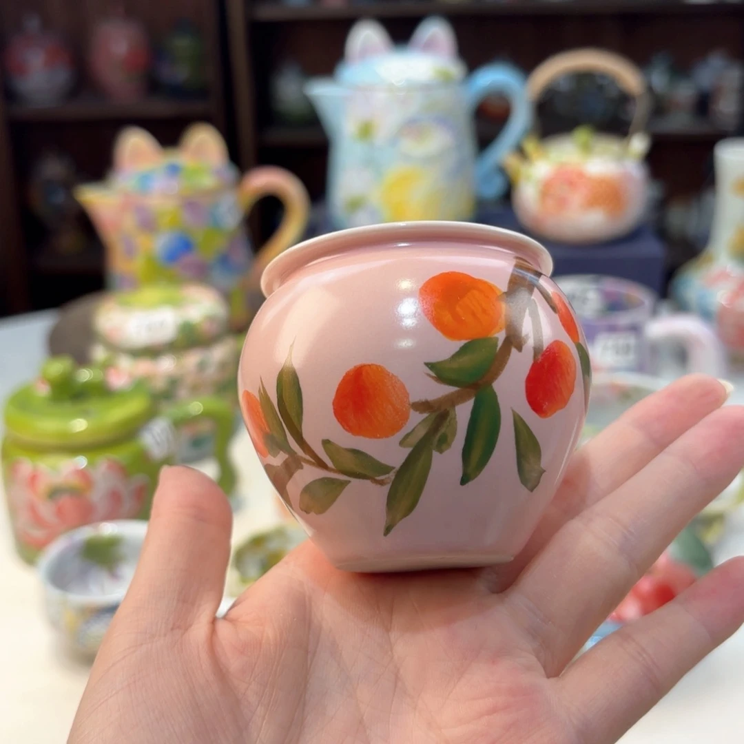 景德镇手绘高温釉下彩陶瓷茶具