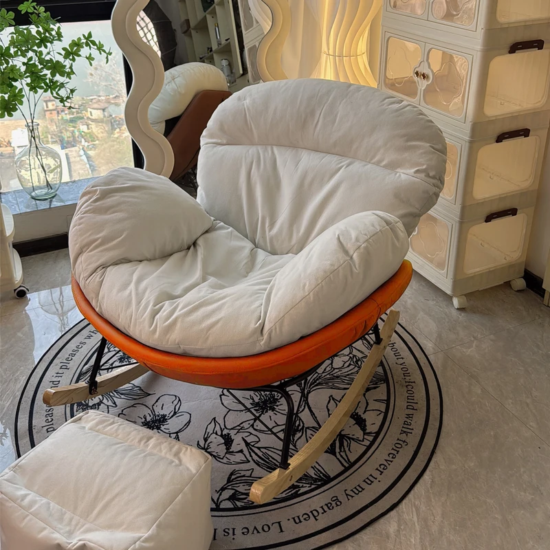 摇椅阳台客厅休闲躺椅蛋壳摇摇椅懒人沙发可睡躺沙发椅