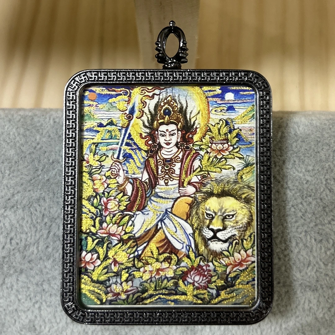 合金吊坠 文殊菩萨 属兔的生肖本命佛