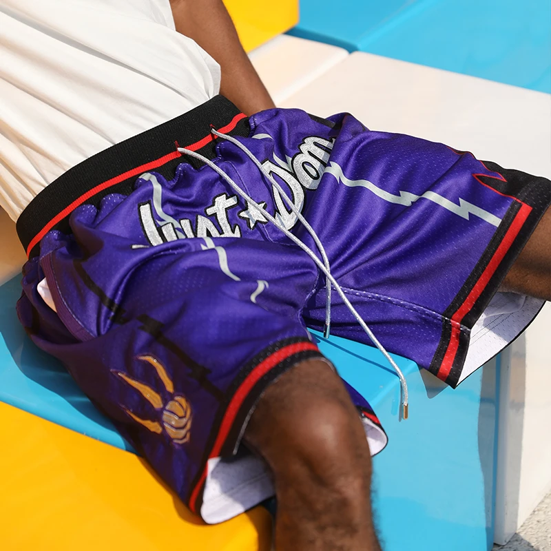 【多伦多猛龙】夏季健身运动篮球裤高街宽松透气刺绣短裤潮男青少年