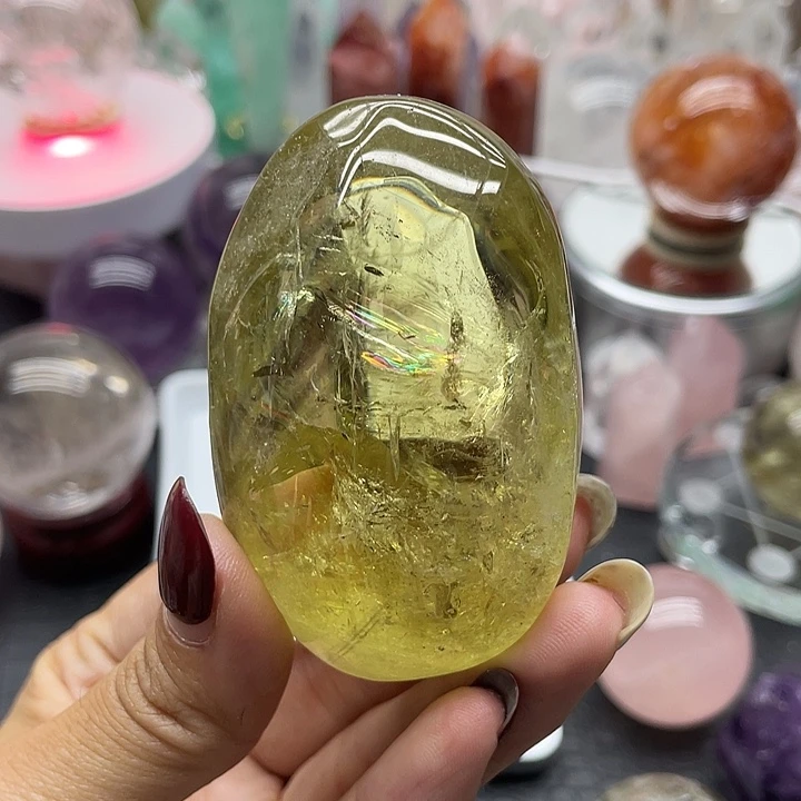 贝***贝未镶嵌珠宝半成品水晶44黄水晶把玩