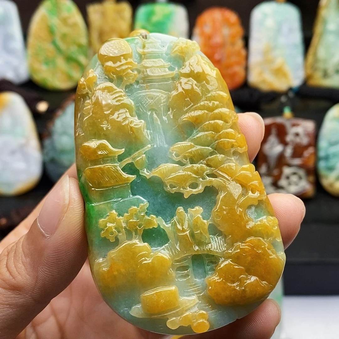 颈饰未镶嵌翡翠翡翠A 一物一证