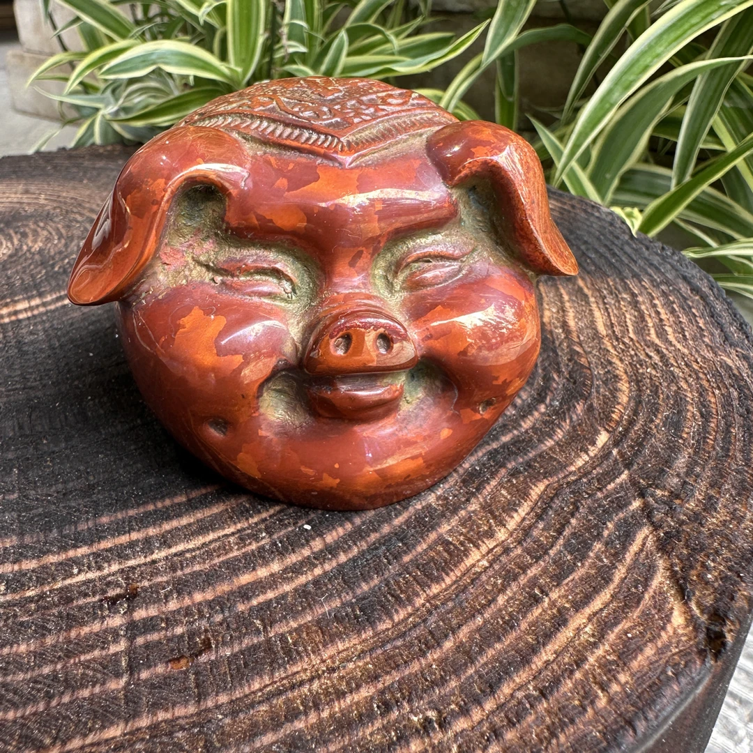 云南非遗斑铜手把件摆件
