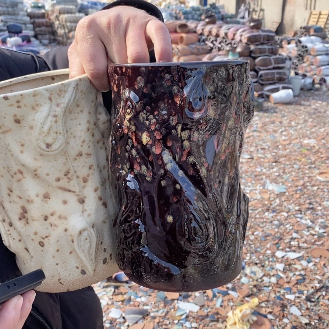 红陶杨杨花盆0206-1005