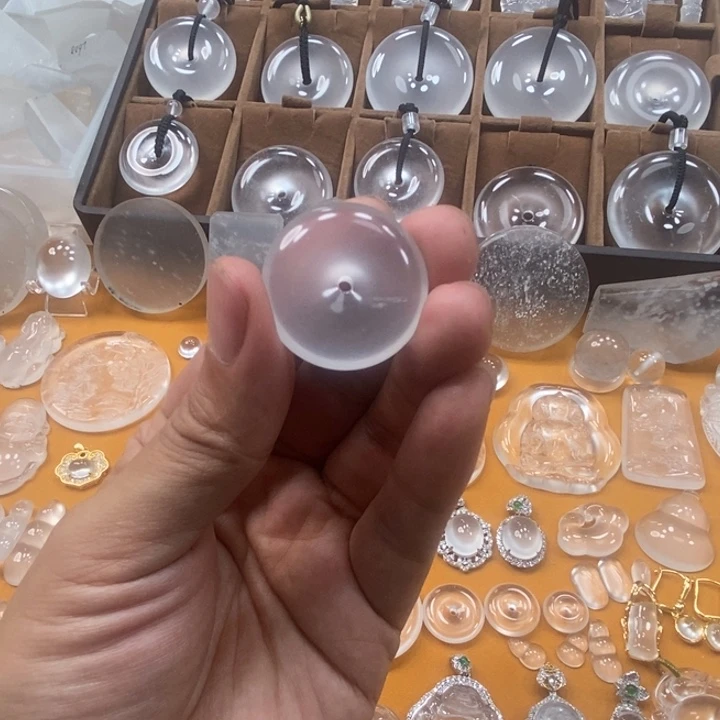 石英质玉平安扣未镶嵌