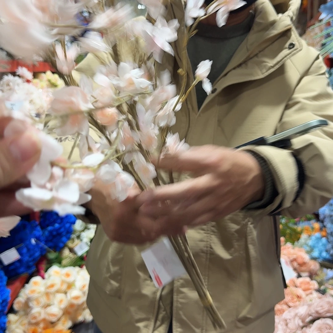 413号粉色线条花20支